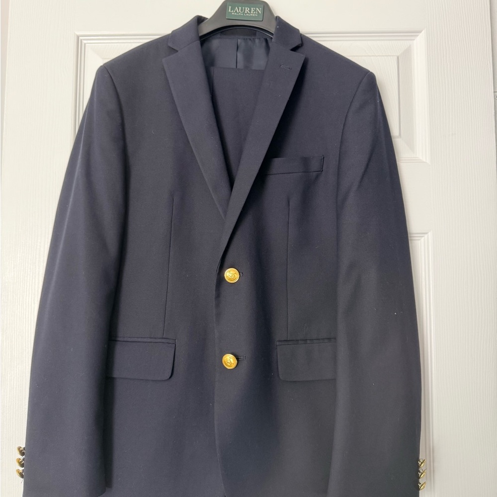 Ralph Lauren Kids Navy Blazer with Gold Buttons